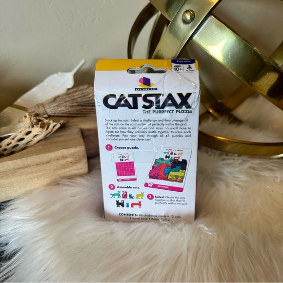 Brainwright Cat Stax The Purrfect 48 Puzzle Game - Picture 3 of 3